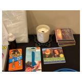 Assorted Household and Tools Lot with FoodSaver, CDs, and DVDs