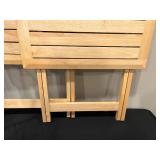 Lot of 3 Metal Wire Shelving Unit & Wooden Folding Tables