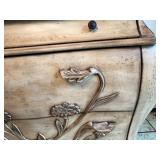 Vintage Carved Wooden Dresser with Floral Motifs