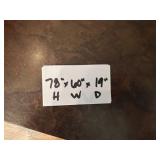 Wooden China Cabinet with Glass Doors and Shelves *Contents NOT Included*