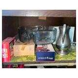 Mixed Lot of Household Items - Ritz Tin, Vintage Pepsi Tray, Cristal d