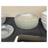 Collection of Various Glass and Ceramic Bowls with Vintage Insulator and Butter Dish