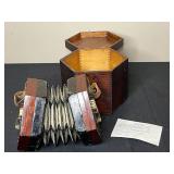 Vintage Concertina with Wooden Storage Case