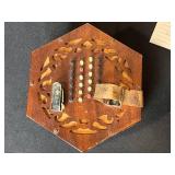 Vintage Concertina with Wooden Storage Case
