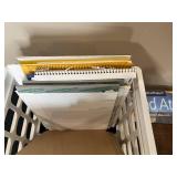 Lot of Office Supplies Including Notebooks, Folders, and More
