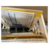 Lot of Office Supplies Including Notebooks, Folders, and More