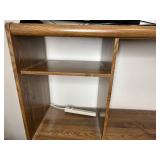 Wooden Entertainment Center with Storage and Shelving