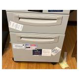 HP OfficeJet 5745 Printer (untested) with 3-Drawer Metal Filing Cabinet