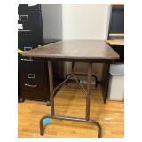 Folding Table with Wood Grain Top