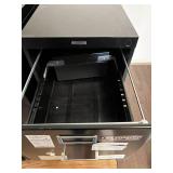 Lot of Two Four-Drawer Black Filing Cabinets