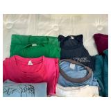 Assorted Lot of Sweaters, T-Shirts, and Tops Approximate SZs L - XXL