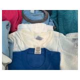 Assorted Lot of Sweaters, T-Shirts, and Tops Approximate SZs L - XXL