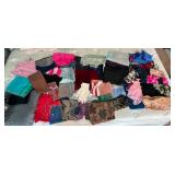 Assorted Lot of Scarves, Shawls, and Bandanas