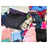 Assorted Lot of Scarves, Shawls, and Bandanas