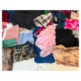 Assorted Lot of Scarves, Shawls, and Bandanas