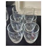 Lot of Various Kitchen Items Including Henckels Knives, Glassware, and Baking Trays