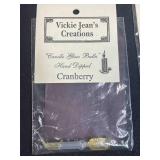 Cranberry Themed Candle and Kitchen Assortment