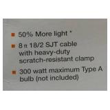 HDX | NEW -Incandescent Clamp Light With 10 1/2 In. Shade