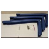 3 Piece - Sport Saf-Guard Cushion Edge Backboard Padding Royal Blue