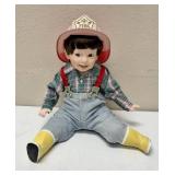 Danbury Mint |  Vintage Porcelain Doll - David – Fireman - 10" inches by Elke Hutchens