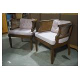 vintage cane back chairs