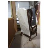 vintage wingback arm chair