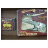 Heavy duty staple gun tacker