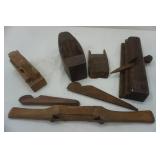 Antique wood tools and planer