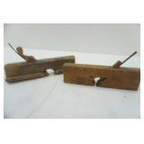 Two antique planers, wood