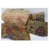 Lot of feed and seed sacks, Nodak