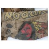 Lot of feed and seed sacks, Nodak