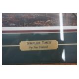 Jim Hansel Simpler times framed picture