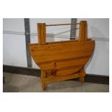 folding table and chairs