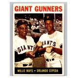 Willie Mays / Orlando Cepeda 1964 Topps Giant Gunners #306 Vintage Baseball Card