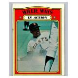 Willie Mays In Action 1972 Topps #50 Vintage Baseball Card