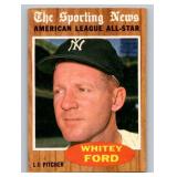 Whitey Ford 1962 Topps Sporting News All-Star #475 Vintage Baseball Card
