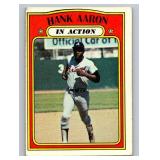 Hank Aaron In Action 1972 Topps #300 Vintage Baseball Card