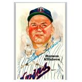 Harmon Killebrew Signed /10,000 1985 Perez-Steele Galleries Postcard #188 07726/10,000 - RARE Minnesota Twins Baseball Card