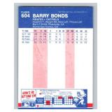 Barry Bonds RC 1987 Fleer #604 Rookie Baseball Card