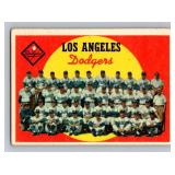 1959 Topps Los Angeles Dodgers Team Card Checklist #457 Vintage Baseball Card
