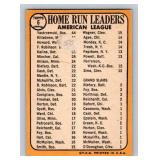 1968 Topps AL HR Leaders Yastrzemski / Killebrew / Howard #6 Vintage Baseball Card