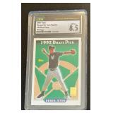 Derek Jeter CSG 8.5 NM/Mint+ 2001 Topps Through the Years Reprints #50 Baseball Card