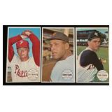 1964 Topps Giant 3 Card Star Lot - Orlando Cepeda #55, Jim Bunning #19, Rocky Colavito #9 Vintage Baseball Cards