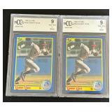(2) Sammy Sosa RCs BCCG Graded 9 NM 1990 Score #558 Rookie Baseball Cards