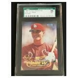 JD Drew RC SGC Graded 96 Mint 1998 Fleer Tradition #U100 Rookie Baseball Card