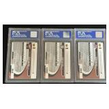 3 PSA Graded 1999 Upper Deck Choice Rookie Cards - Eric Chavez, JD Drew, Troy Glaus Baseball Cards