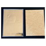 Barry Bonds 23kt Gold Sculptured Card 1997 Bleachers Card with COA - Baseball