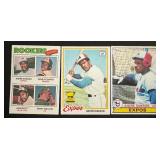 Andre Dawson 3 Card w/ RC Lot - 1977 Topps #473 Rookie, 1978 Rookie Cup, 1979 Vintage Baseball Cards