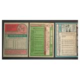 Reggie Jackson 3 Card Lot - 1975 / 1976 / 1980 Vintage Baseball Cards