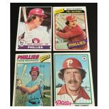 Mike Schmidt 4 Card Lot - 1977 / 1978 / 1979 / 1980 Vintage Baseball Cards